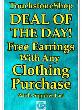 Get a Free Pair of Earrings with Any Clothing Item Purchase from My Closet!